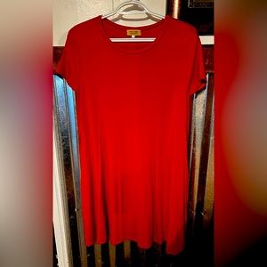 PIKO Red Dress with pockets